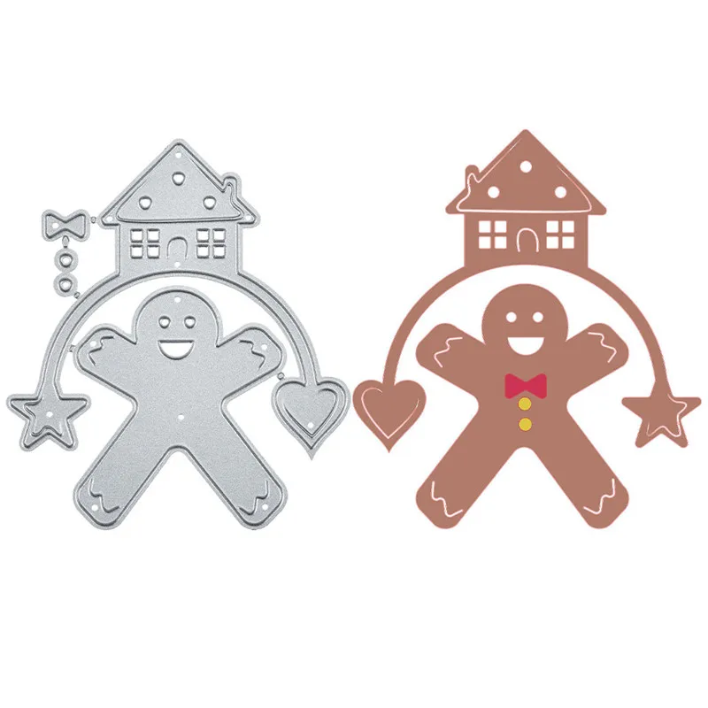 

YaMinSanNiO Paper People Under The House Metal Cutting Dies New Craft Dies Scrapbooking Album Embossing Stencil Die Cut Decor