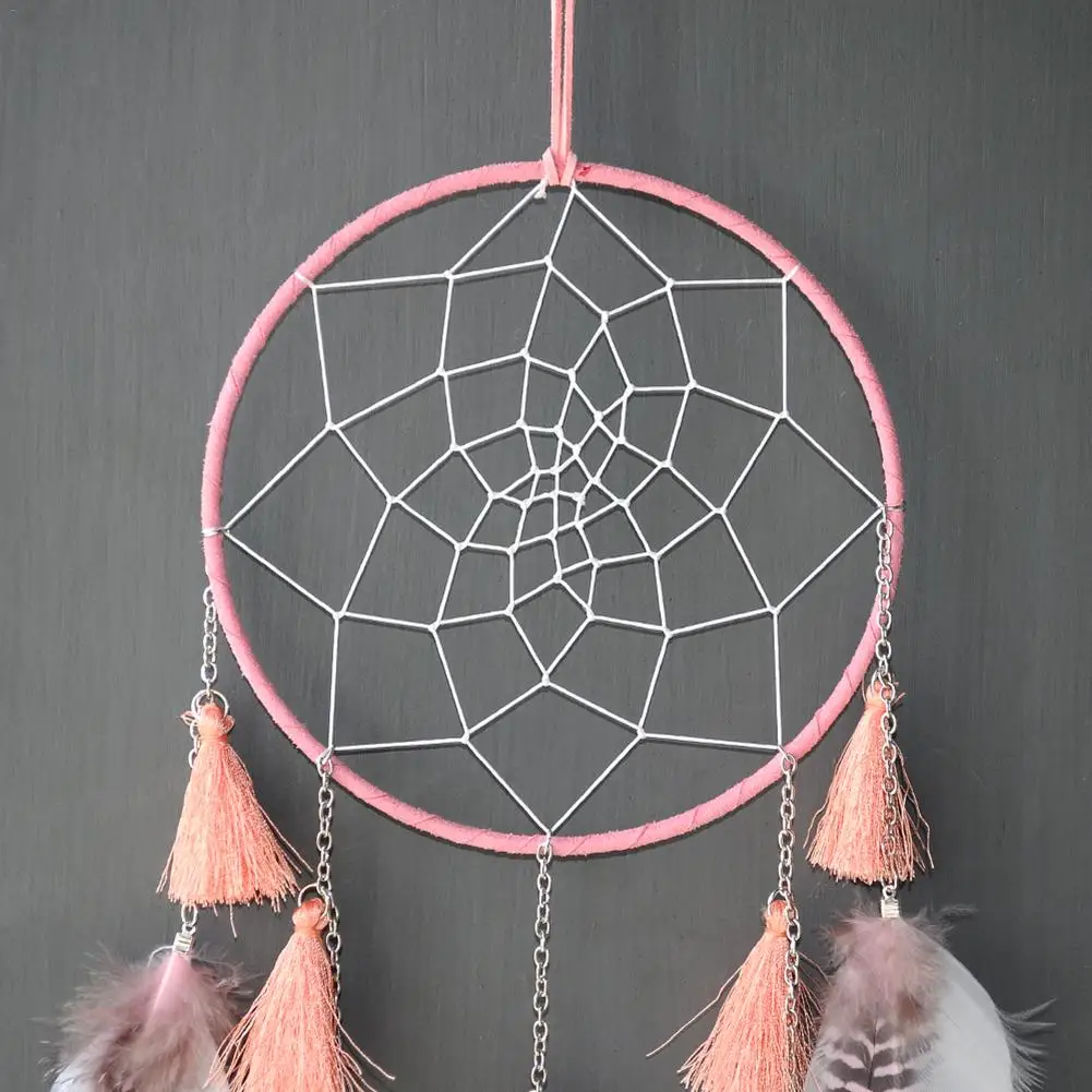 Forest Story Dream Catcher Feather Pendant Innovative Handmade Chain Tassel Dream Catcher Wall Decoration