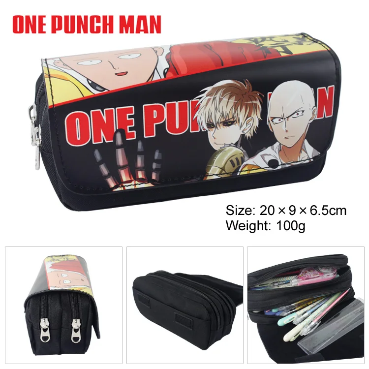 Аниме One Punch Man Косплей ручка сумки на молнии школьный пенал Чехол косметичка Сумка для хранения подарок