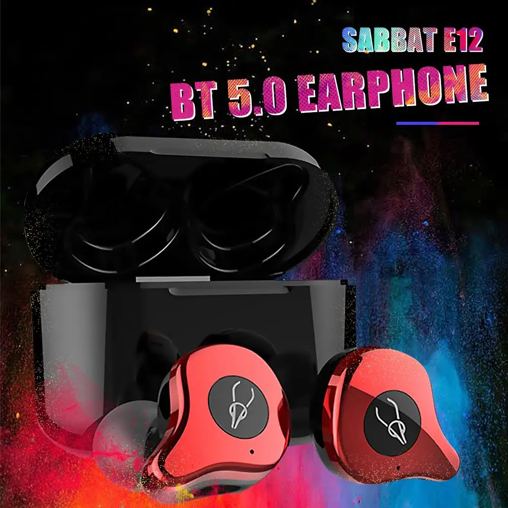

Sabbat E12 Ultra QCC3020 TWS Bluetooth 5.0 Earphone Stereo Wireless Earbuds in-ear noise reduction Wireless charging