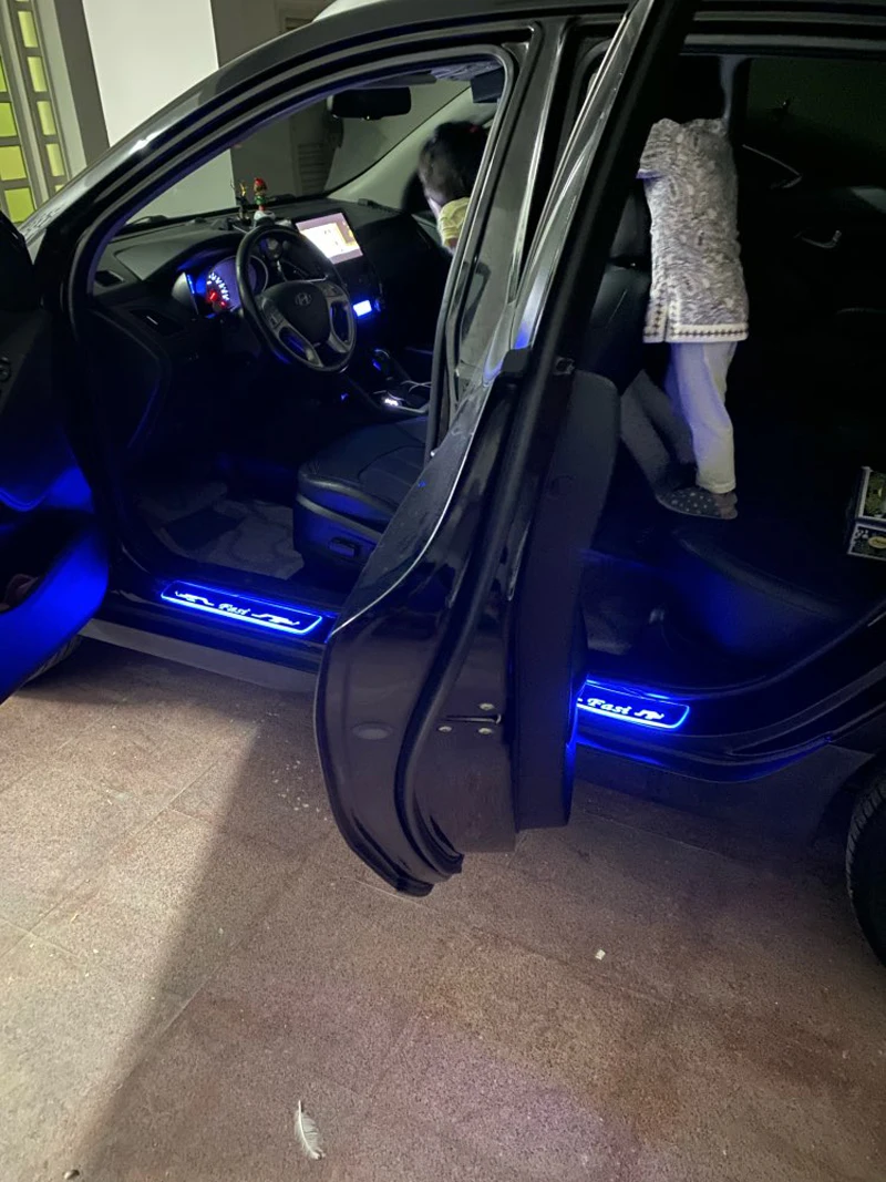 72*5cm/ 40*5cm LED Lighting Threshold Lighting Threshold Wear Resistant Plate Welcome Pedal Decoration