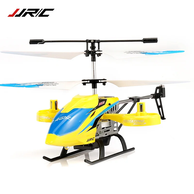 JJRC JX02 Радиоуправляемый вертолет, игрушки, три пропеллера, самолет, светодиодный, освещение, сплав, тело, Спорт на открытом воздухе, товары, фестиваль, детские подарки - Цвет: Yellow helicopter
