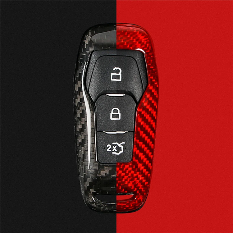 Углеродное волокно умный пульт дистанционного ключа оболочки для Ford Mondeo Fusion Mustang аксессуары