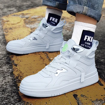 

Men's Basketball Shoes Non-slip High Top Sneakers Men Breathable White Sports Shoes Students Walking Shoes Chaussure Homme