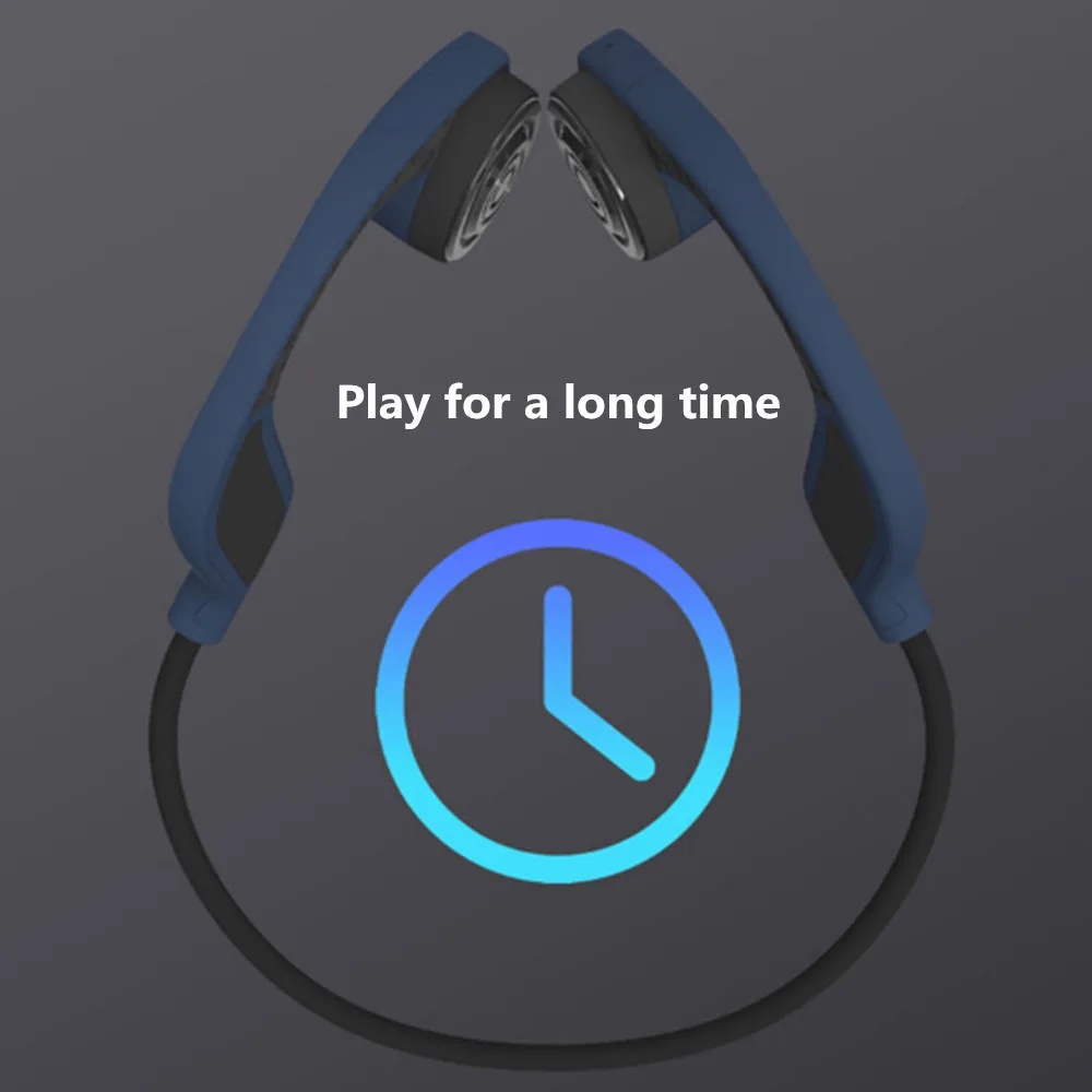 Tebe костная проводимость Bluetooth наушники беспроводные IPX5 водонепроницаемые наушники Встроенная память 8 Гб двойной микрофон шумоподавление Гарнитура