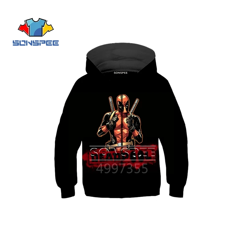 SONSPEE/толстовка с 3D принтом Дэдпул супергероев Marvel 2; повседневные толстовки для мальчиков и девочек-подростков; уличная толстовка с капюшоном; забавная одежда; Z13 - Цвет: 2
