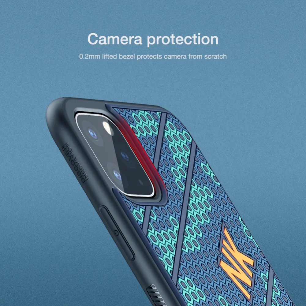 Модный чехол NILLKIN для iphone 11 Pro Max, Не оставляющий отпечатков пальцев, силиконовый чехол из ТПУ с Сотами для iphone 11 Pro 5,8 Max 6,5