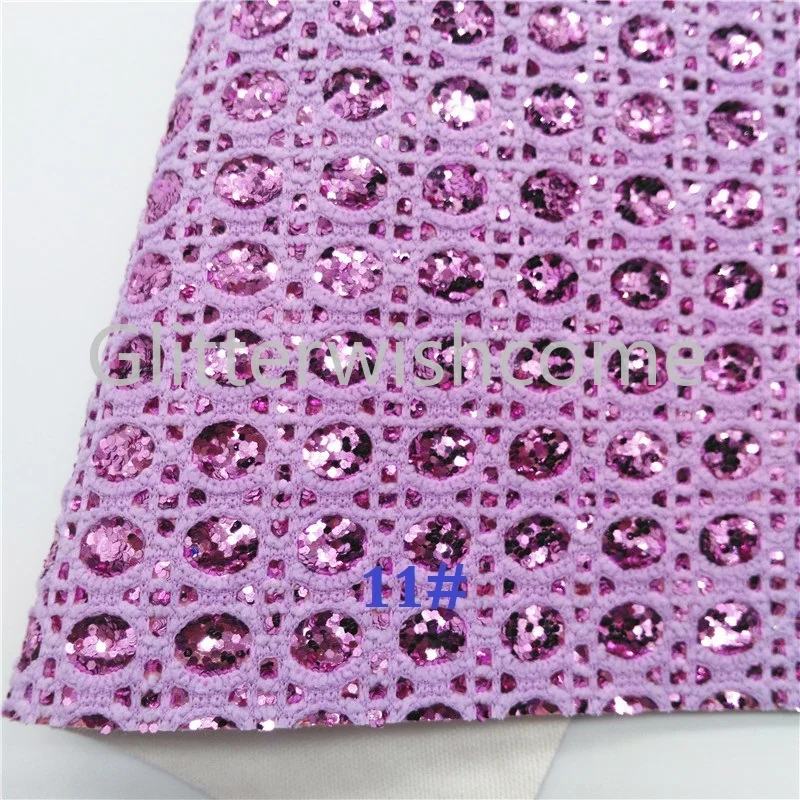 Glitterwishcome 30X134 см мини-рулон сетки блестящая ткань, Алмазные блестки кожа ткань листы, блеск винил для луков, GM445