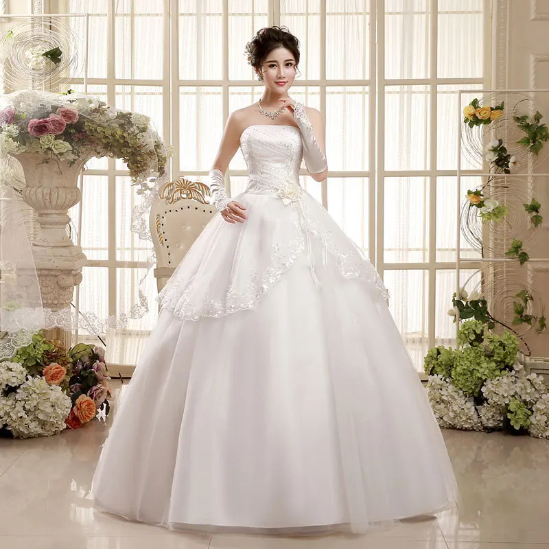 

Robe De Cocktail Courte Top Fashion Wedding Dresses 2020 New Korean Bride Dress Big Yards Of Pregnant Women With Neat, Thin