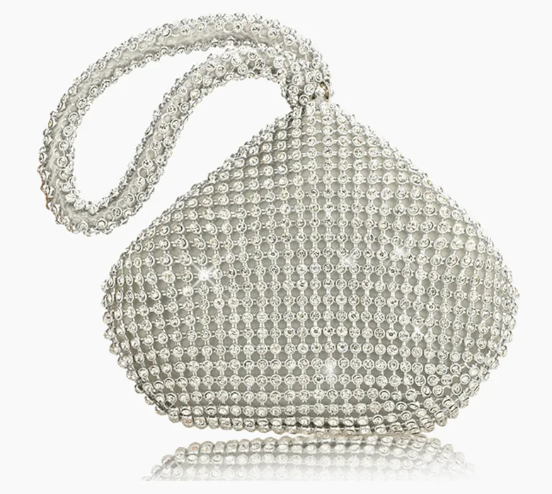 

Ms 2019 Round Small Bag with Diamond Handbag Upscale Portable Dinner Bag