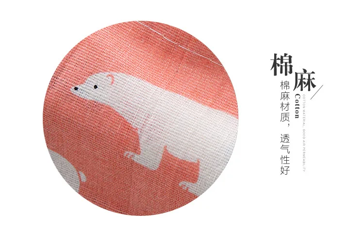 Cotton Linen Paper Towel Case Bag Cover Cotton Linen Simple Hipster Animal Tissue Box Restaurant Living Room Kitchen Paper Extra