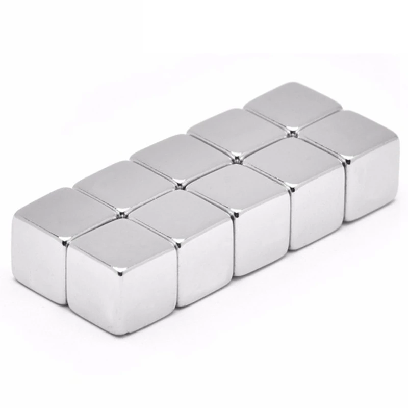 

New 100Pcs 10x10x10 Cube 10X10X10Mm Super Strong N52 High Quality Rare Earth Magnets 10X10X10 Neodymium Magnet 10Mmx10Mmx10Mm