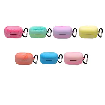 

Colorful Earphone Case Soft Silicone Cover with Anti-lost Buckle for AKG N400NC