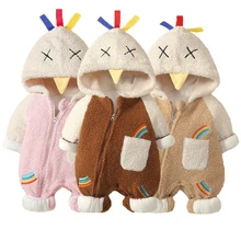 Ropa para recién nacidos, Pelele de algodón para niñas, prendas de vestir exteriores, ropa de nieve para niños, mono de moda para bebés de 0 a 12M