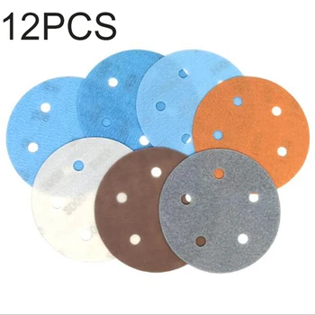 

5inch 5 Holes FV Soft Sanding Disc Paper Waterproof Sandpaper Grit 800-4000