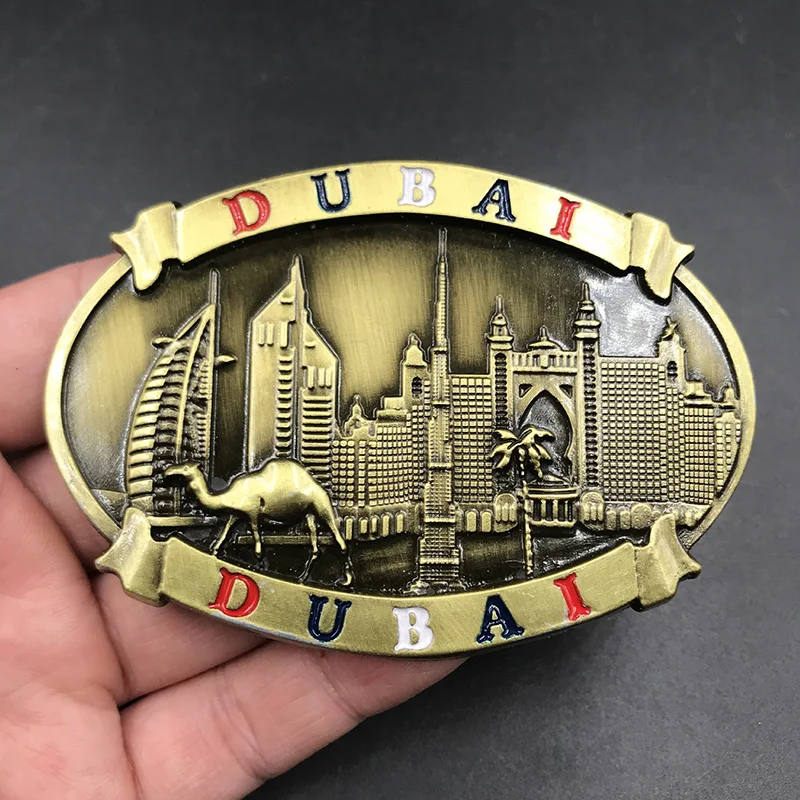 Dubai UAE Belgium Vienna Refrigerator Paste Metal Magnetic 3d Landscape Paste Fridge Magnets Collection Gifts Home Decoration magnetic fridge magnets magnetic sticker magnetic fridge stickers