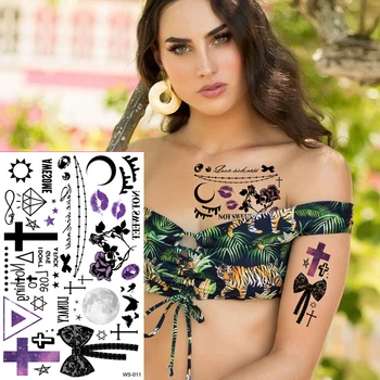

tattoo sticker woman triangle symbols geometric tattoo compass sexy tatoo for women body art arm hand tattoos waterproof girls