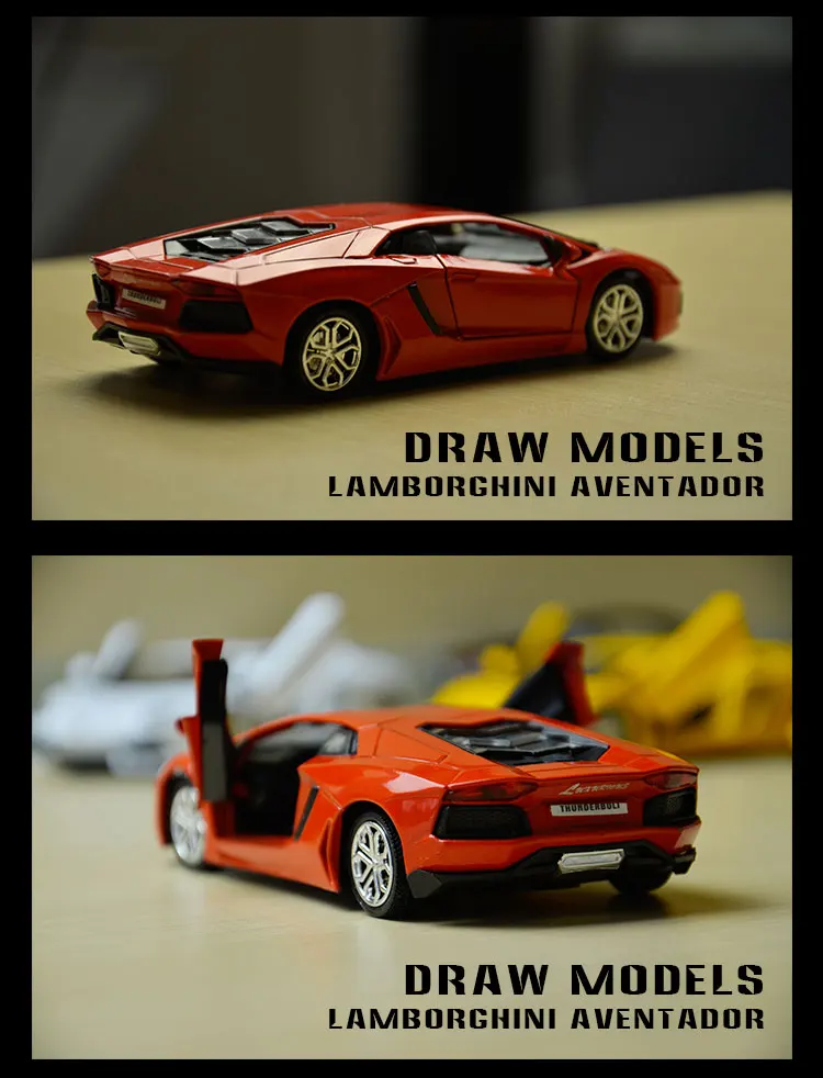 E-FOUR модель автомобиля Aventador Roadster литой модельный комплект(масштаб 1:31) Литьевые игрушки из сплава украшения Коллекция спортивных автомобилей Духи