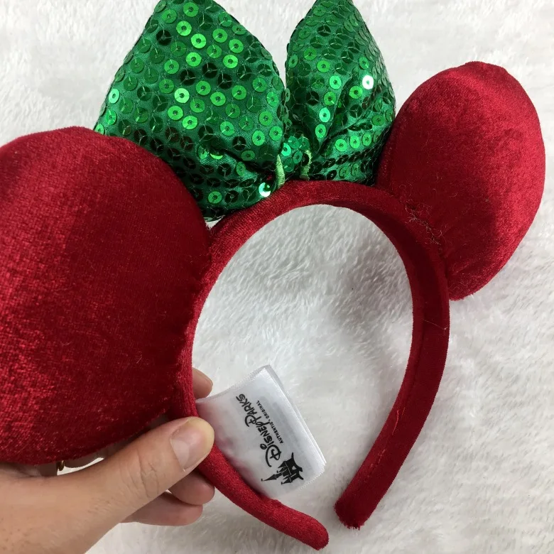 2022 Disney Mickey Ears Headband Firework Headband with Castle Peter Pan Cosplay Hairband Disneyland Letter Headband Gift baby accessories girl