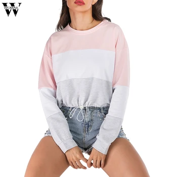 

Womail Women Sweatshirts Autumn Casual O-neck Sweatshirts kpop Women Long Sleeve outwear Thickening Bangtan Clothes Korean 2019