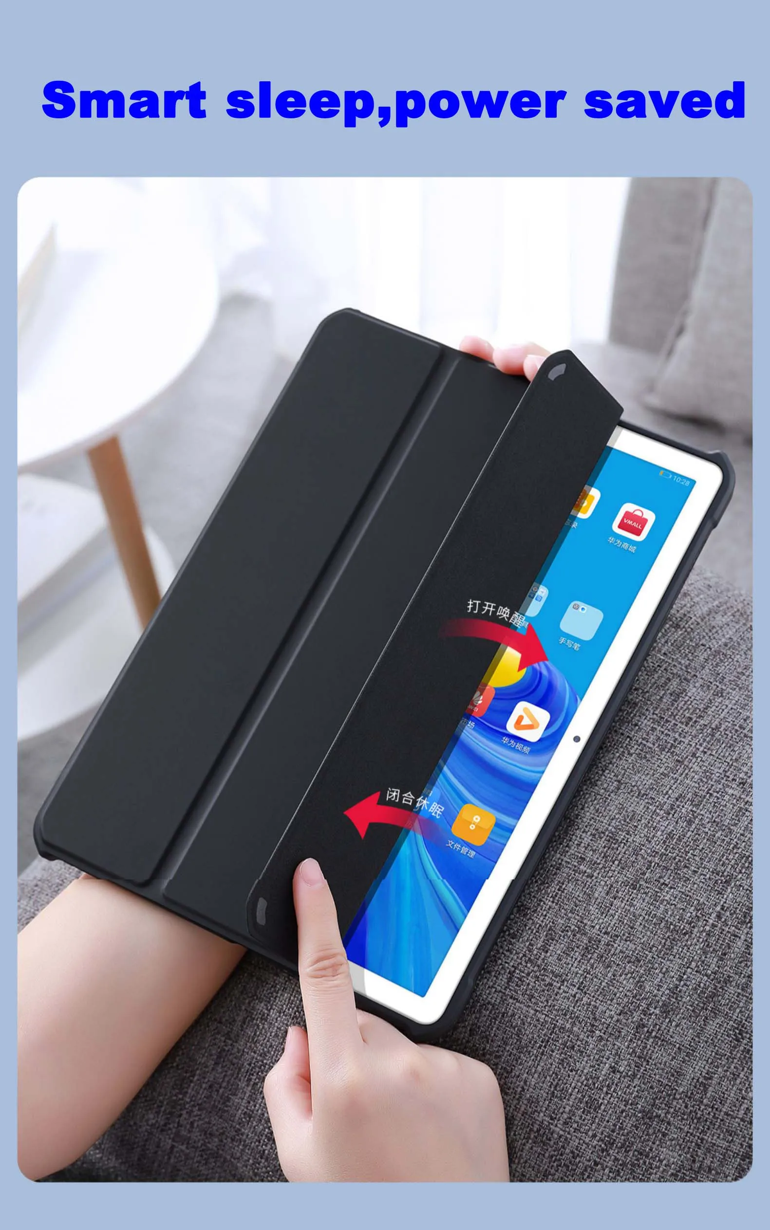 XUNDD противоударный умный флип-чехол для планшета для huawei Mediapad M6 10,8 M6 8,4 чехол для планшета с карандашом