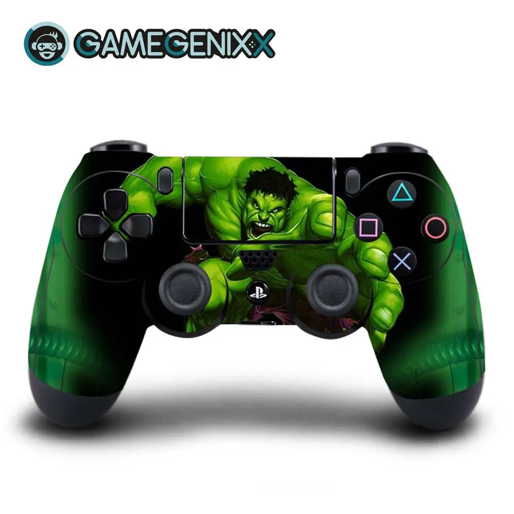 

GAMEGENIXX Skin Sticker Protective Decal Cover for Playstation PS4 Controller Daulshock 4 - Green Hulk