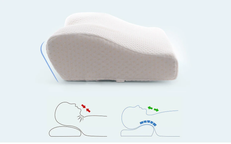 Memory Foam постельные принадлежности защитная подушка для шеи медленный отскок в форме бабочки Memory Foam подушка здоровье для шейки матки