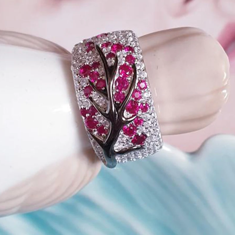 Винтажное женское кольцо с цветочным лунным камнем, романтическое изысканное богемное модное ювелирное изделие ручной работы Q4P746