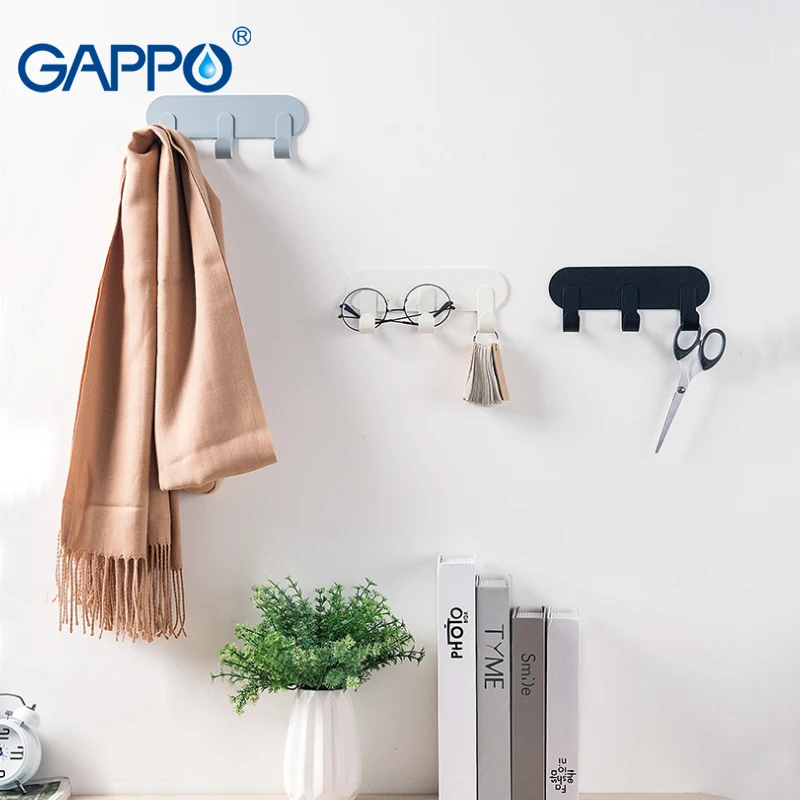 GAPPO крючки для халатов, держатель для гостиной, железные настенные многофункциональные держатели, аксессуары для ванной комнаты, Бесплатные Крючки для ногтей