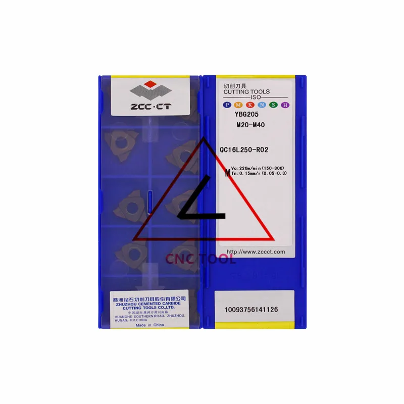

QC16L250-R02 YBG205 10pcs Original CHINA ZCCCT Cutting Tool
