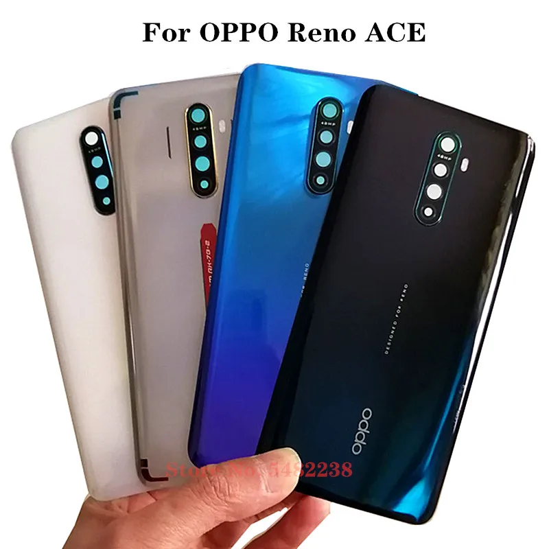 

High-Quality Glass Back Cover For OPPO Reno ACE ace ACE1 Rear Housing Door Battery Cover Panel Mobile Phone Case Shell