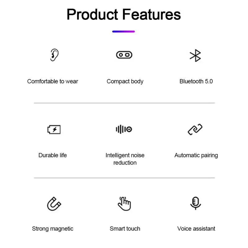 TWS Bluetooth наушники с микрофоном светодиодный дисплей беспроводные Bluetooth наушники водонепроницаемые наушники с шумоподавлением