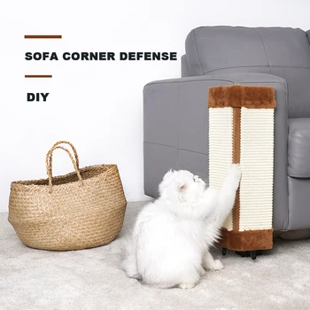 

Sisal Rope Plush Cat Scratching Board Funny Cat Pet Cat Toy Cat Scratching Column Cat Sofa Cat Scratching Board Pet Supplies