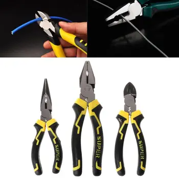 

6'' 8'' Multifunction Cutter Cable Wire Stripper Long Nose Diagonal Pliers for DIY Jewelry Hand Multitool