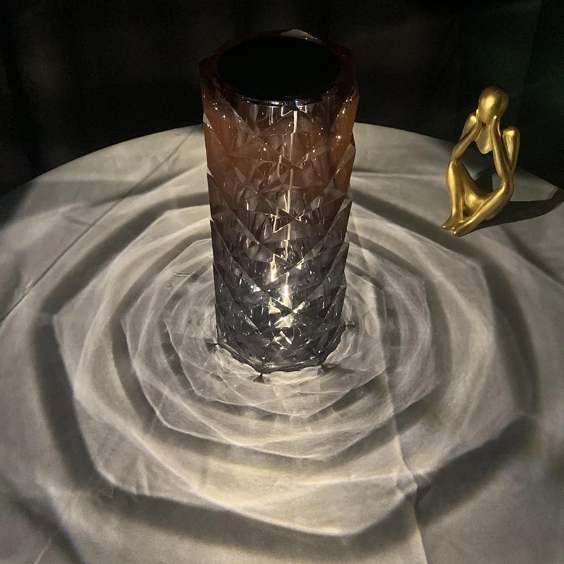 Designer Diamond Table Lamp Modern Led Lamps For Bedroom Decoration Romantic Clear Lampshade Living Room Art Deco Night Lights