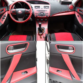 

Car-Styling 3D/5D Carbon Fiber Car Interior Center Console Color Change Molding Sticker Decals For Mazda 3 2010-2015
