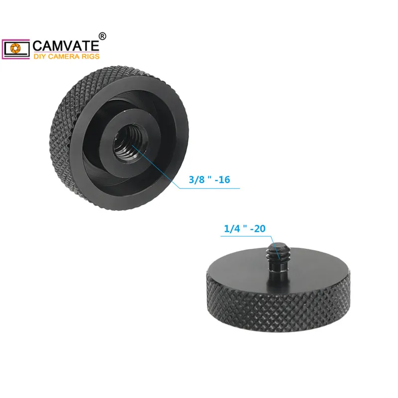 1Piece Standard Screw Connector Adapter With 1/4"-20 Male To 3/8"-16 Female For