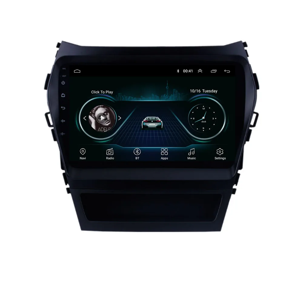 Мультимедийный проигрыватель для HYUNDAI IX45 SantaFe 2013-2017 Android 10 1 стерео DVD-плеер