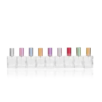 

2019 New 100pcs 15ml transparent Glass Perfume Bottles Empty Spray Atomizer Refillable Bottle Scent Case with Travel Portable