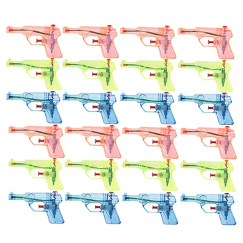 

24 Pcs Water Gun Transparent Small Assorted Colors Kids Summer Toy Squirt Water Gun Water Fight Toy for Kids Teens Child A50