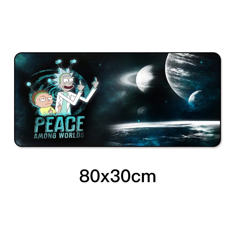 800x300 мм игровой коврик для мыши XL натуральный резиновый нескользящий большой игровой коврик для мыши Рик и Морти для настольного компьютера ноутбука - Цвет: 11