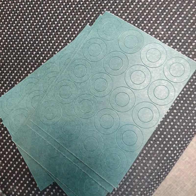 100pcs 18650 Li-ion Battery Insulation Gasket Barley Paper Lithium Pack Cell Glue Fish Electrode Insulated Pads Adhesive Hollow