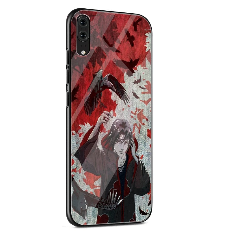 Чехол для телефона Стекло для huawei Honor Коврики 20 7A Pro 9 10 P30 P20 P10 Lite рro Y6 Y9 8X крышка героя аниме «Наруто Аниме