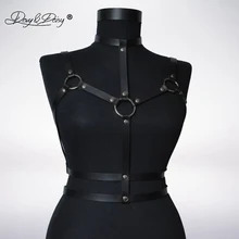 DAVYDAISY сексуальные Панк кожаные топы для ночного клуба танки пояс грудной бандаж жгут Rave Клубное сексуальное женское белье костюмы для взрослых TA529
