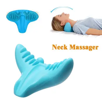 

Portable Gravity Acupressure Massage Pillow C-Rest Neck Cervical Shoulder Cervical Massage Traction Neck Massage Hot Sale 2020