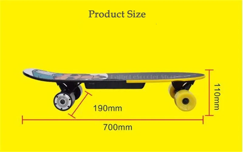 Daibot Mini Electric Skateboard Four Wheels Electric Scooters Single Drive 300W Portable Four Wheel Electric Scooter Adult (24)
