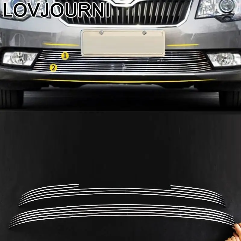 

Car Grille Exterior Automovil Chromium Automobile Auto Trim Decoration Covers Mouldings Accessories 13 14 15 FOR Skoda Superb