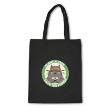 Холщовая Сумка-тоут с принтом животных из мультфильмов, чистый хлопок, Холщовая Сумка для покупок, школьные книги, сумка для путешествий, женская сумка на плечо, сумки для покупок, милые