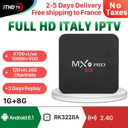 IP tv Италия арабский Португалия Франция IP tv MX9Pro Android 8,1 1G + 8G ITHD tv итальянская IP tv Италия Турция Португалия Катар Италия IP tv Box