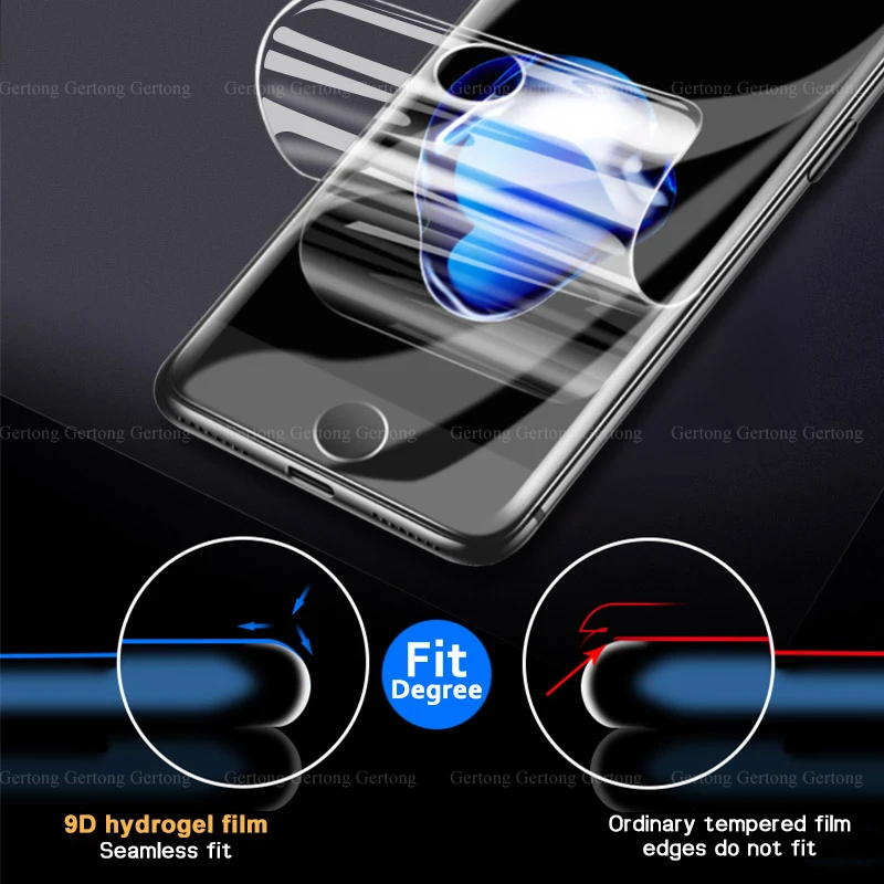 Ультратонкая прозрачная пленка для iPhone XS Max 6 6s XR X XS мягкая Гидрогелевая пленка для iPhone 8 7 6 6s Plus 7 8 Premium Защитная пленка для экрана